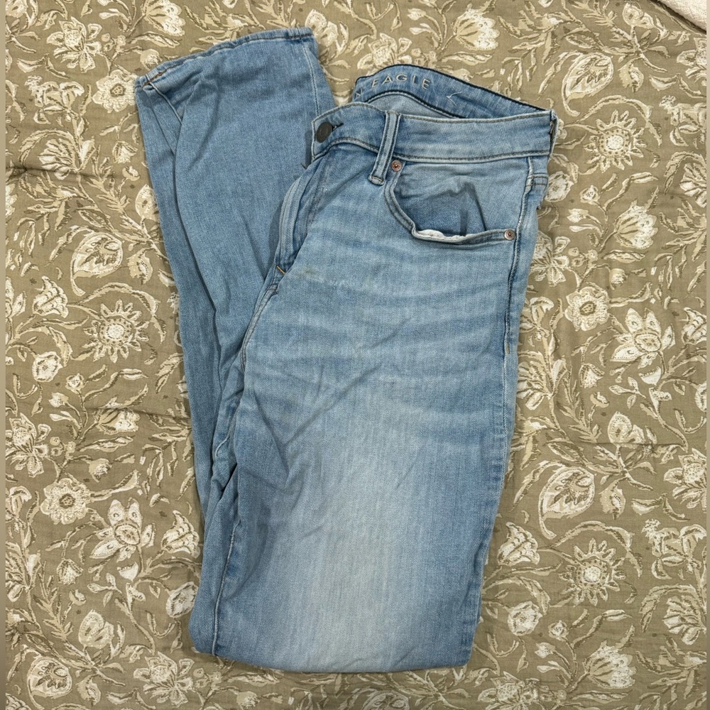 light blue jeans